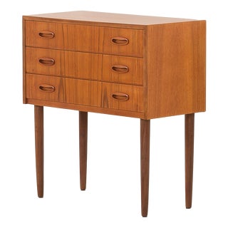 Small Vintage Danish Teak Dresser, 1960s For Sale