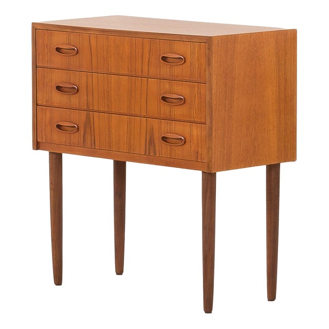 Small Vintage Danish Teak Dresser, 1960s For Sale