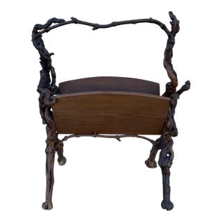 1930s French Grapevine Magazine Rack For Sale