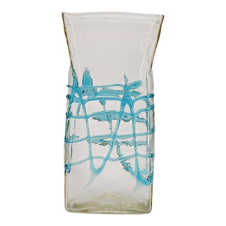 Large Glass Vase, Fulvio Bianconi, Murano, Italian For Sale