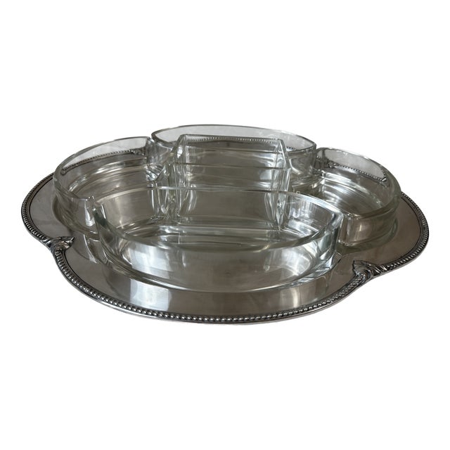Vintage Serving Dish in Glass, 1900 For Sale