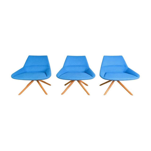 Blue Desk Chairs by Christophe Pillet Dunas for Inclass, Set of 3 For Sale - Image 11 of 11