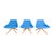 Blue Desk Chairs by Christophe Pillet Dunas for Inclass, Set of 3 For Sale - Image 11 of 11