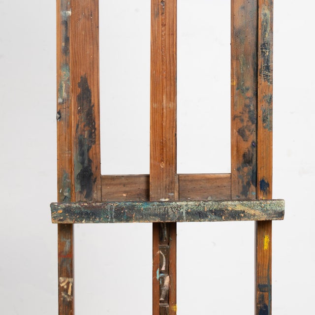 Late 19th Century Antique Wood Painter's Easel For Sale - Image 9 of 14