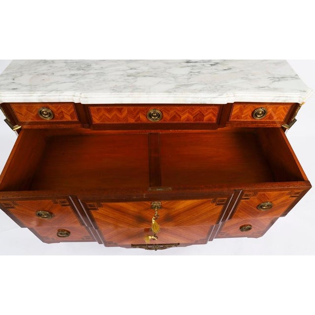 Antique French Louis Revival Ormolu-Mounted Commode, 19th Century For Sale - Image 12 of 18