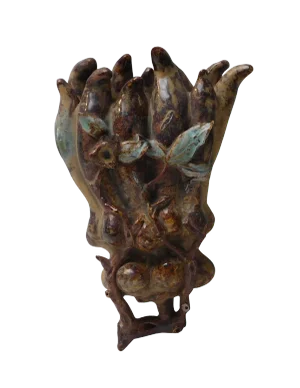 Buddha Fingers & Fruit Wall Mounted Vase