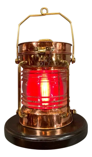 Solid Copper Ship’s Lantern by Tung Woo of Hong Kong