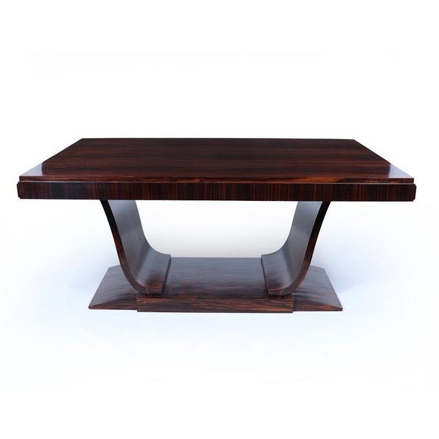 Art Deco French Dining Table in Macassar Ebony, 1925 For Sale - Image 18 of 18