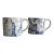 Tiffany & Co. Mugs - Scenes of New York Toile Blue and White, Pair For Sale