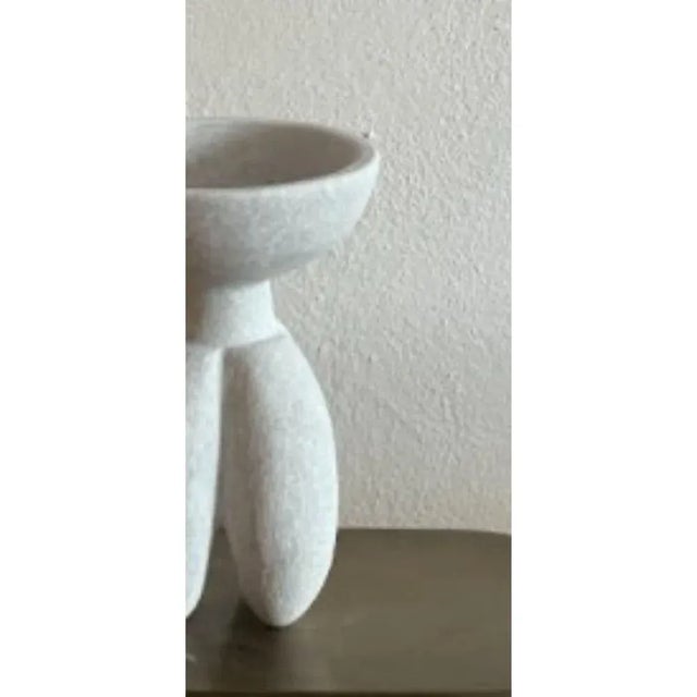 Hand Carved Marble Vessel by Tom Von Kaenel For Sale - Image 4 of 6