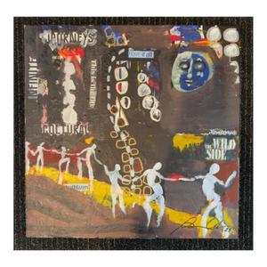 The Wild Side an Original Collage on Canvas by Susan Cohen