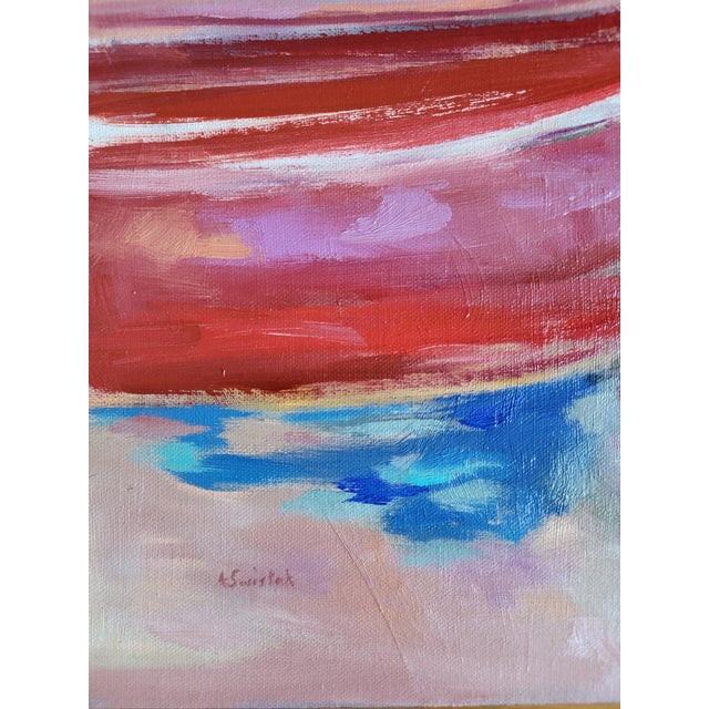 Nautical Net Menders, Contemporary Coastal Seaside Oil Painting For Sale - Image 3 of 10