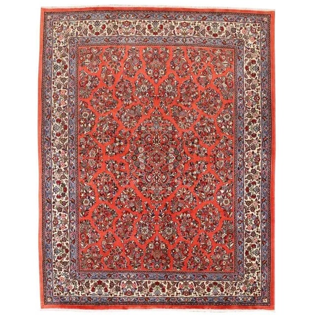 Middle Eastern Hand-Knotted Sarough Rug For Sale - Image 10 of 10