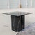 1980s Postmodern Faux Marble Pedestal Side Table – Ceramic & Glass, 1980s, Mid-Century For Sale - Image 5 of 10