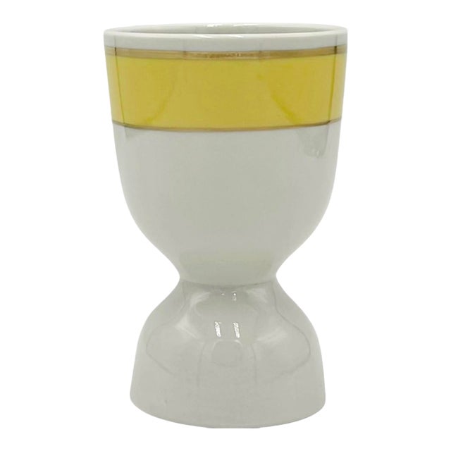 Vintage the Carlyle Hotel Nyc Egg Cup Yellow New York City For Sale
