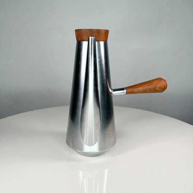 Alessi Stainless Steel Coffee Pot, Mid-Century Modern, 1960s For Sale - Image 9 of 16
