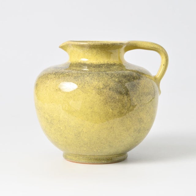 Yellow Glazed Pottery Vase by Richard Uhlemeyer, 1940s For Sale - Image 10 of 10