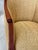 Danish Art Deco Mahogany Lounge Chairs in Donghia Gold Chevron - A Pair For Sale - Image 9 of 15