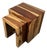 Pair of Mid 20th Century Solid Sheesham Wood Waterfall Side Tables For Sale