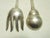 1950s Mexican Sterling Silver Spoon and Fork Servers For Sale - Image 5 of 12