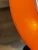These are vintage Duralex art glass plates from France, featuring a vibrant orange border and a clear or white center....