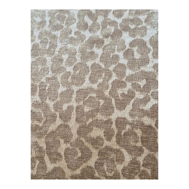 DesignerAvocado Green Animal Print Brocade 2.9 Yards For Sale