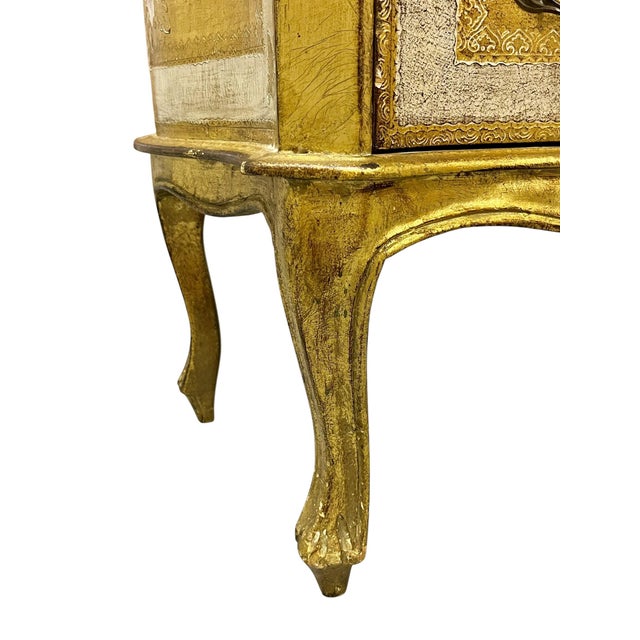 Mid-Century Florentine Italian Hollywood Regency Painted Commode Chest For Sale - Image 9 of 18