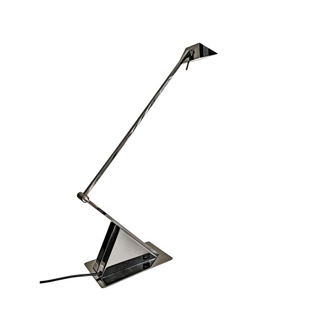 Art Deco Style Architectural Geometric Desk Lamp from Hillebrand Leuchten, 1980s For Sale - Image 4 of 18