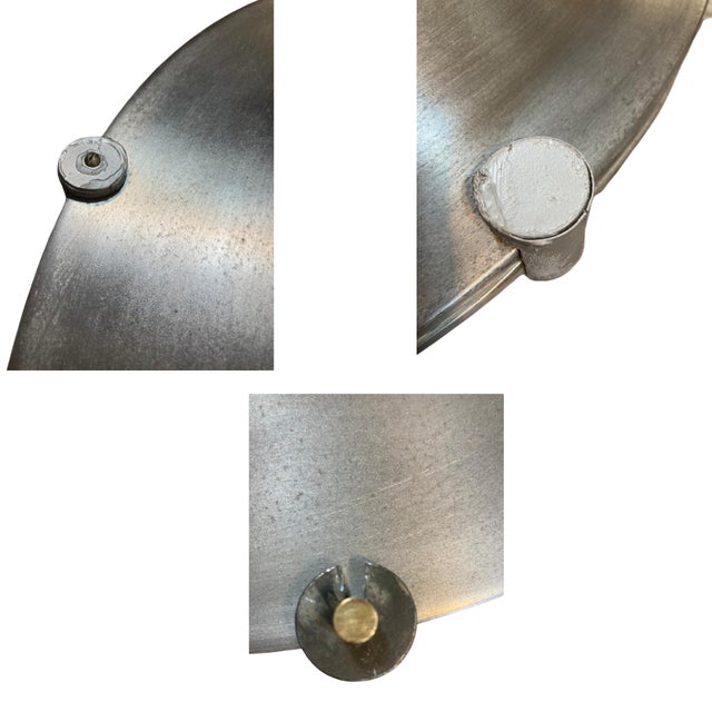 Mid-Century Round Aluminum Wall or Ceiling Lamp, 1970s For Sale - Image 13 of 15