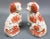 Mid 20th Century Pair of Mid 20th Century Staffordshire Red & White Ceramic Mantle Spaniel Dogs Figurines For Sale - Image 5 of 9