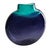 Modern Signed Maureen Williams Australian Art Glass Vase – 5.75” Purple & Green For Sale - Image 3 of 8