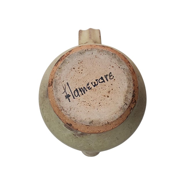 Vintage 1970s Flameware Studio Pottery Pitcher For Sale In Atlanta - Image 6 of 6