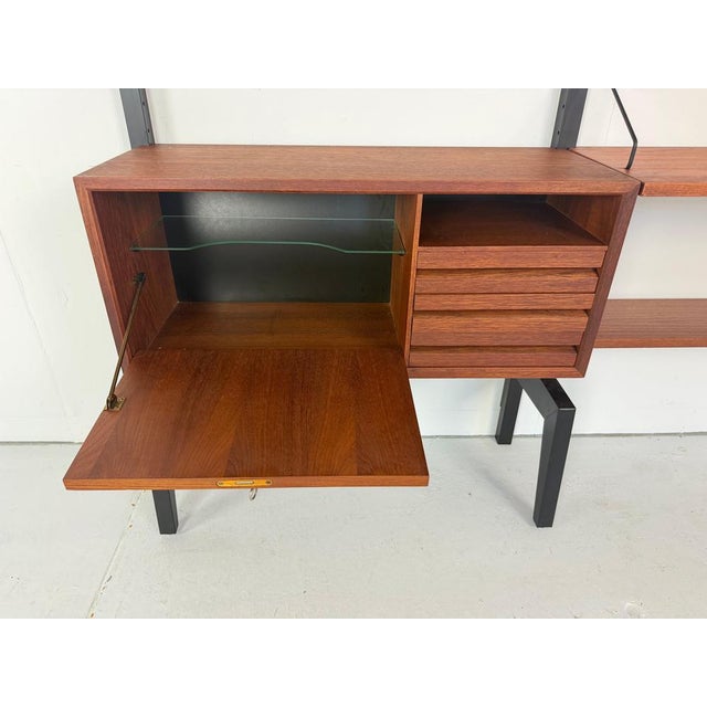 Black Freestanding Modular Wall Unit System by Poul Cadovius for Royal System, 1960s For Sale - Image 8 of 12
