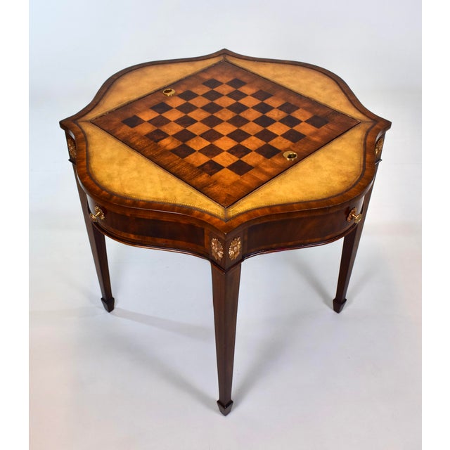 Regency Style Mahogany Game Table by Maitland Smith For Sale - Image 12 of 12