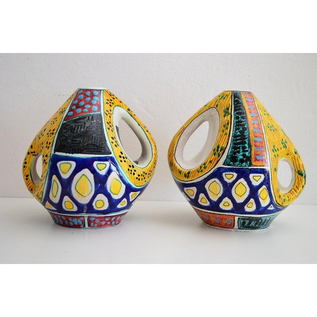 Italian Ceramic Vases from Valceresio, 1950s, Set of 2 For Sale - Image 17 of 18