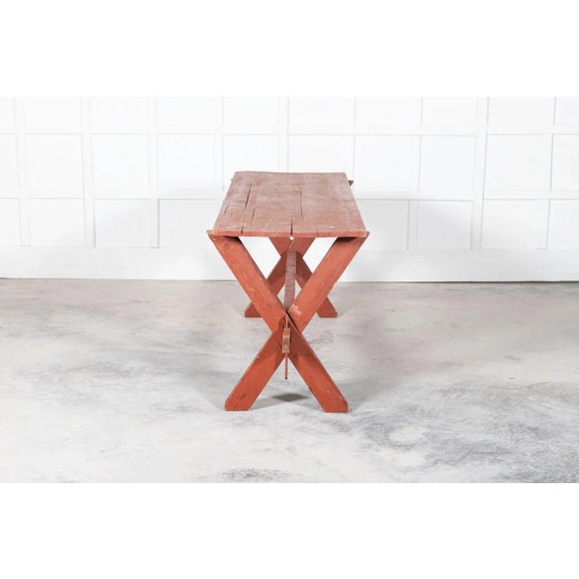 19th Century French Gypsy Trestle Table For Sale - Image 11 of 13