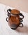 Amber Sculptural Serpintine “Venetian Vase” Decorative Vase by Casa in Amber Handblown Glass For Sale - Image 8 of 17
