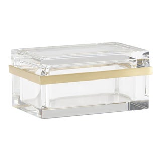 Rectangular Crystal Jewel Box For Sale