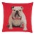 British Bulldog Tapestry Cushion With Feather Filler - 46 X 46cm For Sale
