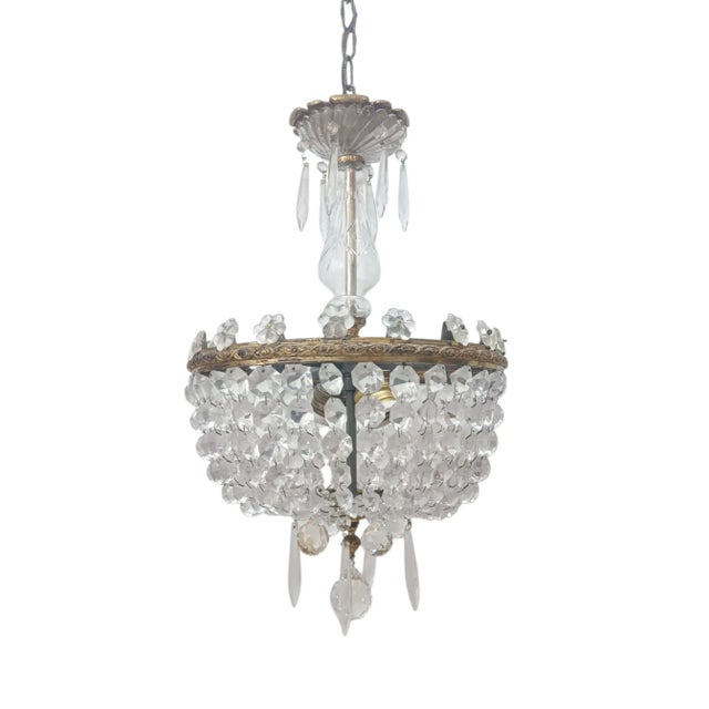 Art Nouveau Chandelier, 1920s For Sale - Image 6 of 7
