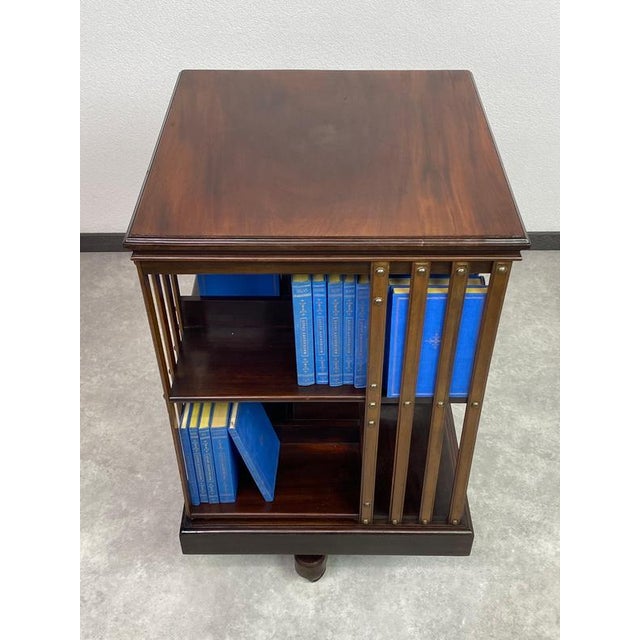 Small Revolver Bookcase, 1930s For Sale - Image 4 of 10