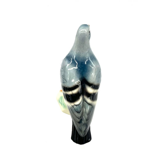 Blue Mid-Century Ceramic Pigeon Figurine from Cortendorf, West Germany, 1950s-1960s For Sale - Image 8 of 16