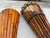 Wood Vintage Sculptural Rattan and Bamboo Wall Pockets, a Coordinated Pair For Sale - Image 7 of 11