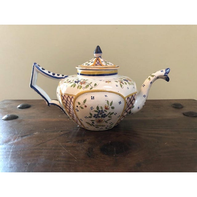 Antique Coffee Set from Henriot Quimper Faience, 1890s-1910s, Set of 24 For Sale - Image 6 of 18