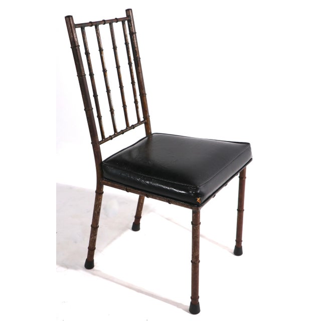 Faux Bamboo Side Chair by Schoolfield Industries For Sale - Image 12 of 12