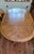 Vintage Thomasville Solid Oak Pedestal Dining Set - Complete 7-Pc Set W/ Leaves & Chairs For Sale - Image 6 of 13