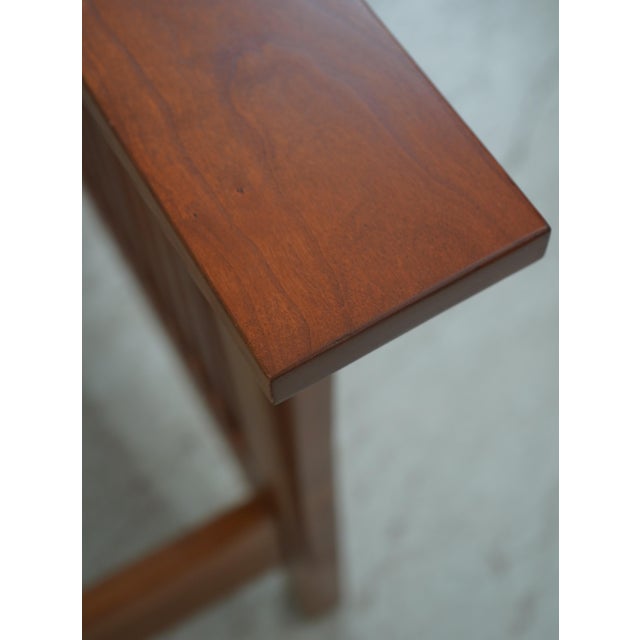 Brown Stickley Queen Size Cherry Mission Bed For Sale - Image 8 of 17