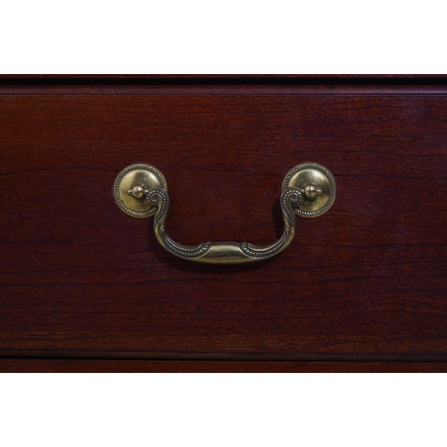 Pair of Pennsylvania House Cherry 3-Drawer Chest Nightstands For Sale - Image 12 of 18