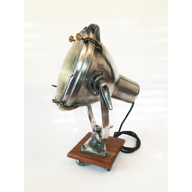 Industrial Crouse Hinds Nautical Spotlight For Sale - Image 3 of 7