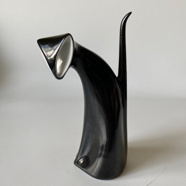Black Vintage Royal Dux Porcelain Cat Figurine by Jaroslav Ježek For Sale - Image 8 of 18
